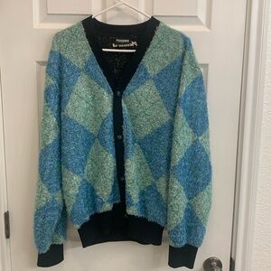 Pleasures Rev Cardigan aqua men’s medium